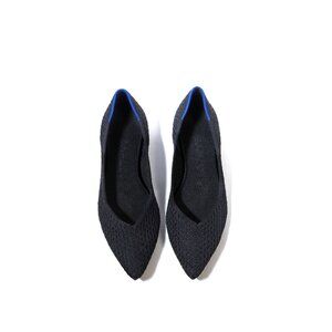 Rothys 7 The Point Honeycomb Black Womens Size 7